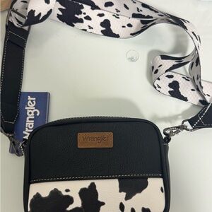 Wrangler Cow Print Crossbody Bag